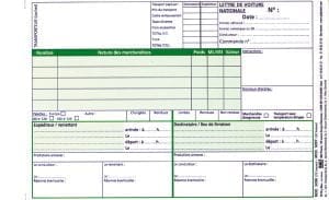 Carnet de lettres de voiture